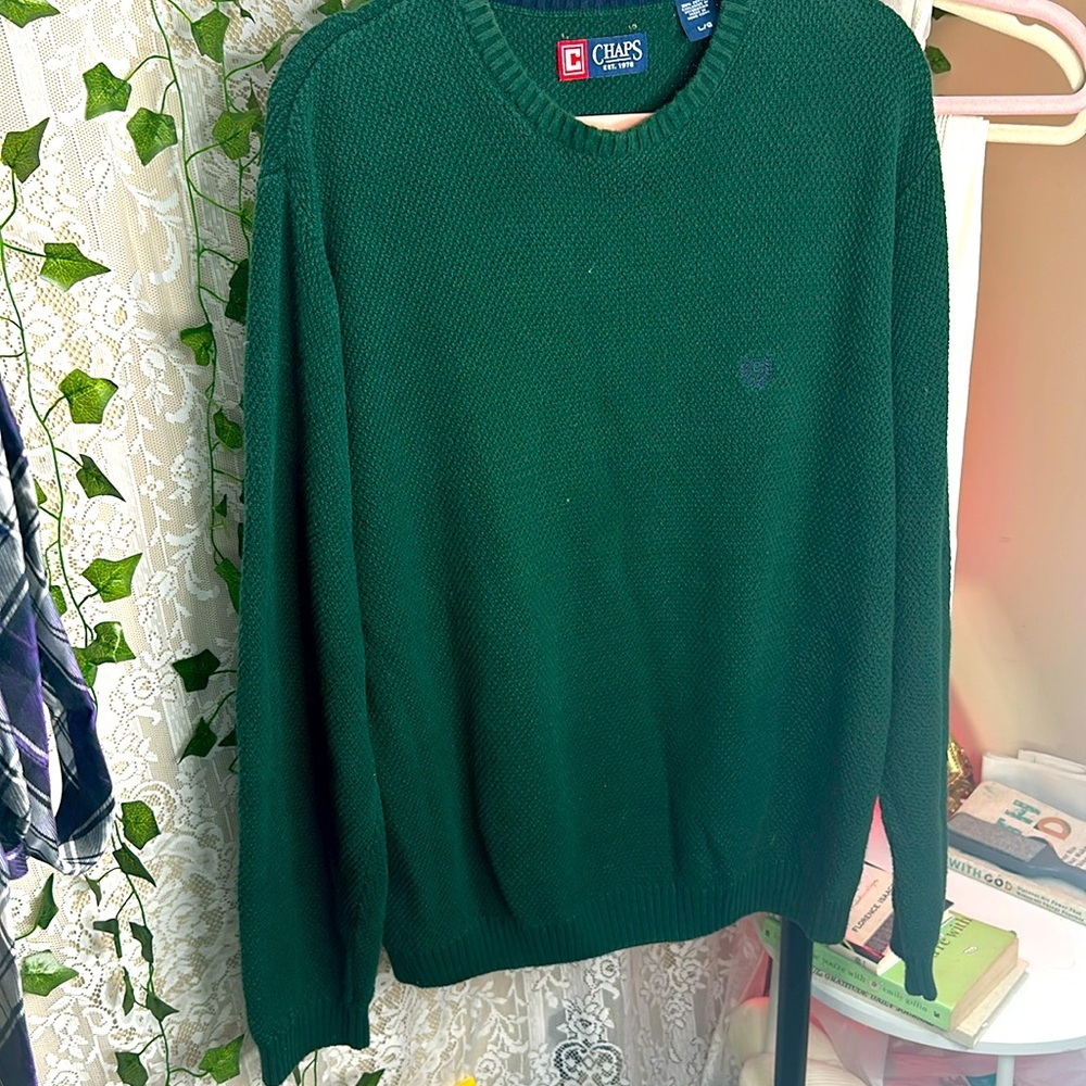 CHAPS by RALPH LAUREN Men’s Green Sweater